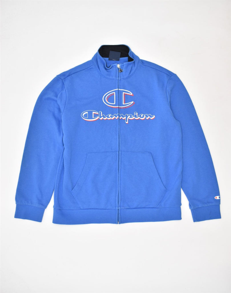 CHAMPION Boys Tracksuit Top Jacket 13-14 Years Blue Cotton | Vintage | Thrift | Second-Hand | Used Clothing | Messina Hembry 