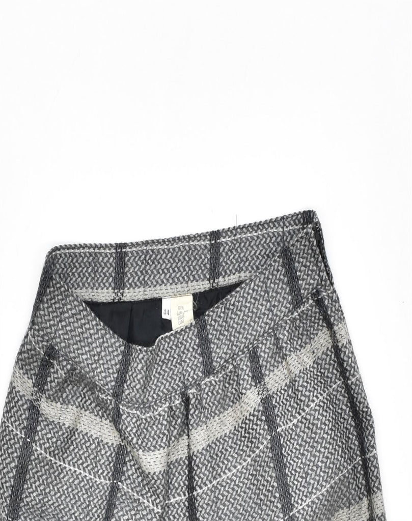 VINTAGE Womens Pencil Skirt IT 44 Medium W29 Grey Check Wool | Vintage | Thrift | Second-Hand | Used Clothing | Messina Hembry 