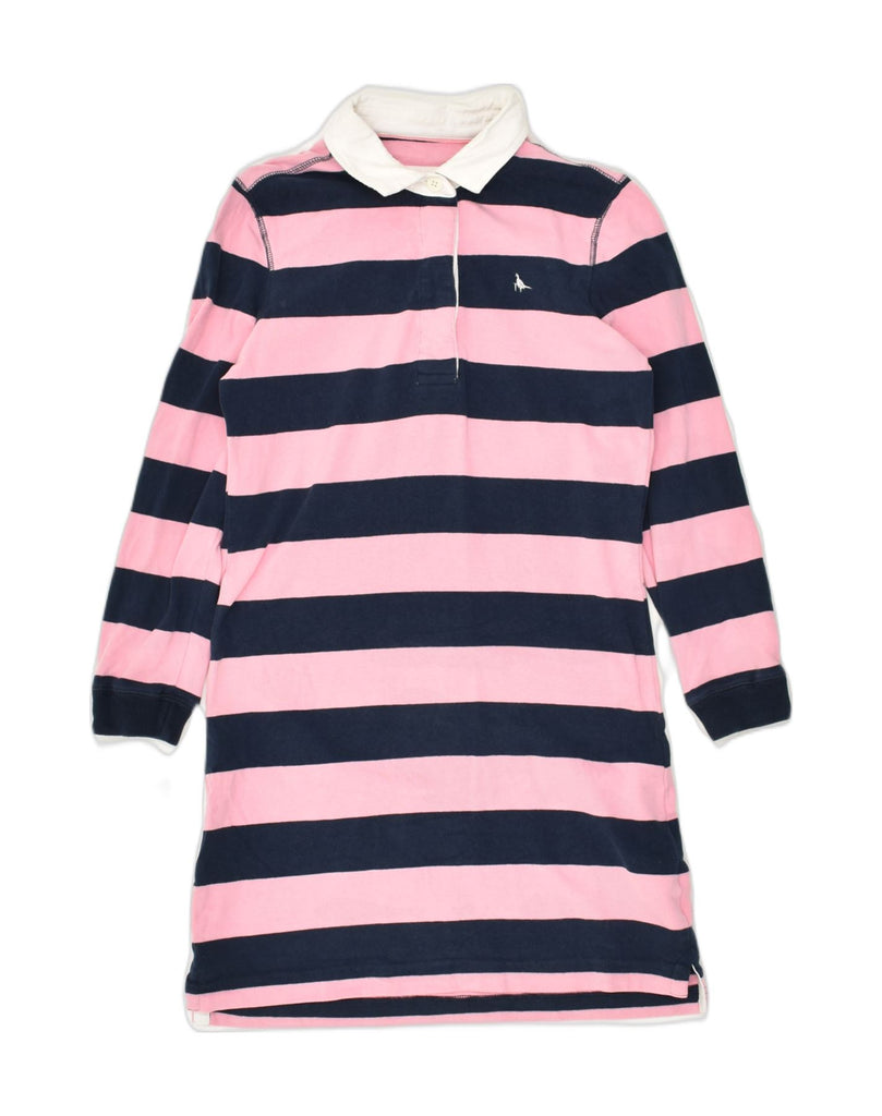 JACK WILLS Womens Polo Dress UK 6 XS Pink Striped Cotton | Vintage Jack Wills | Thrift | Second-Hand Jack Wills | Used Clothing | Messina Hembry 