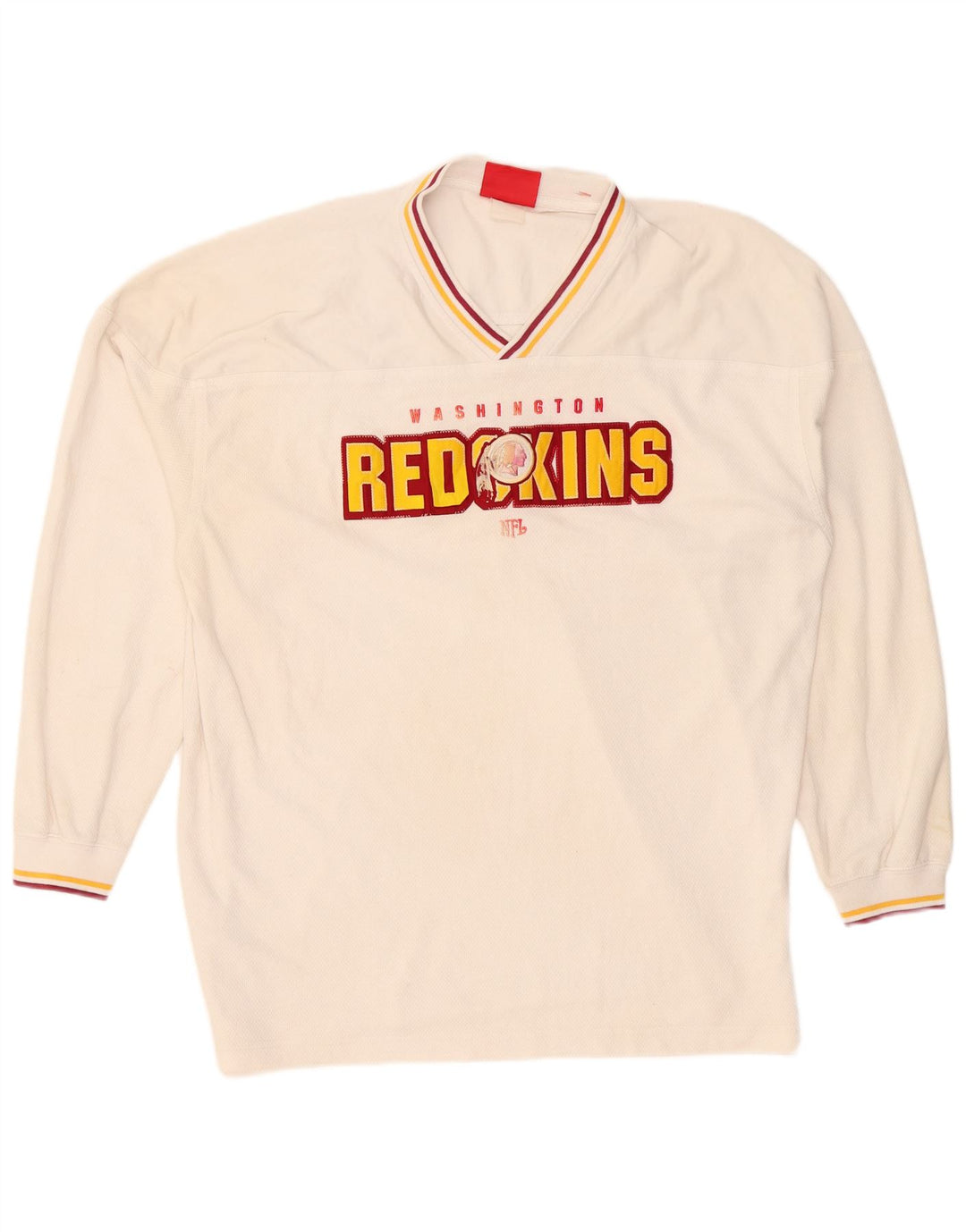 NFL Mens Washington Redskins Graphic Top Long Sleeve XL White