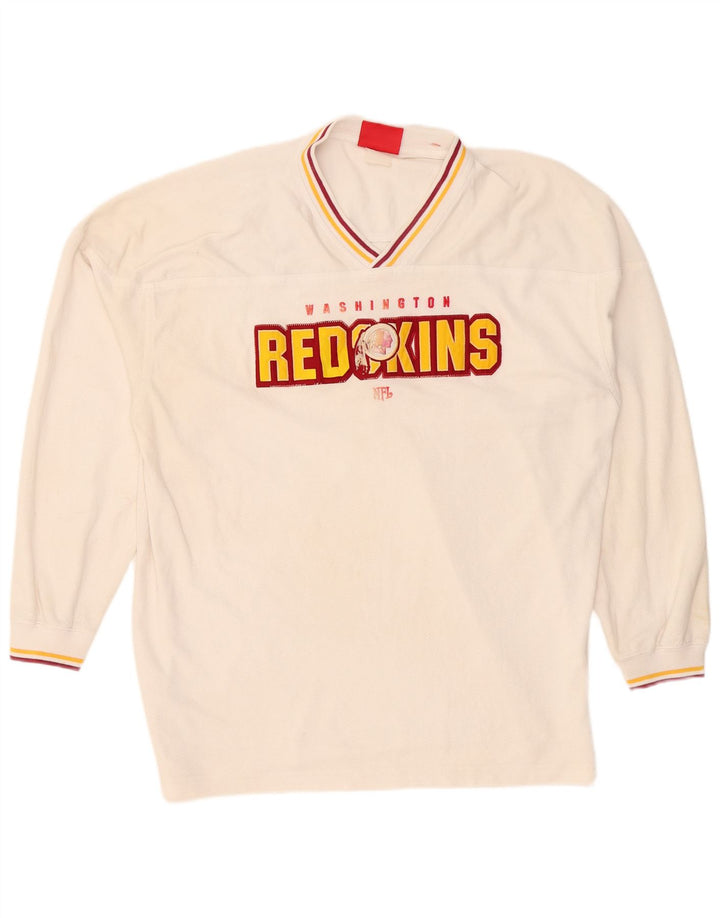 NFL Mens Washington Redskins Graphic Top Long Sleeve XL White