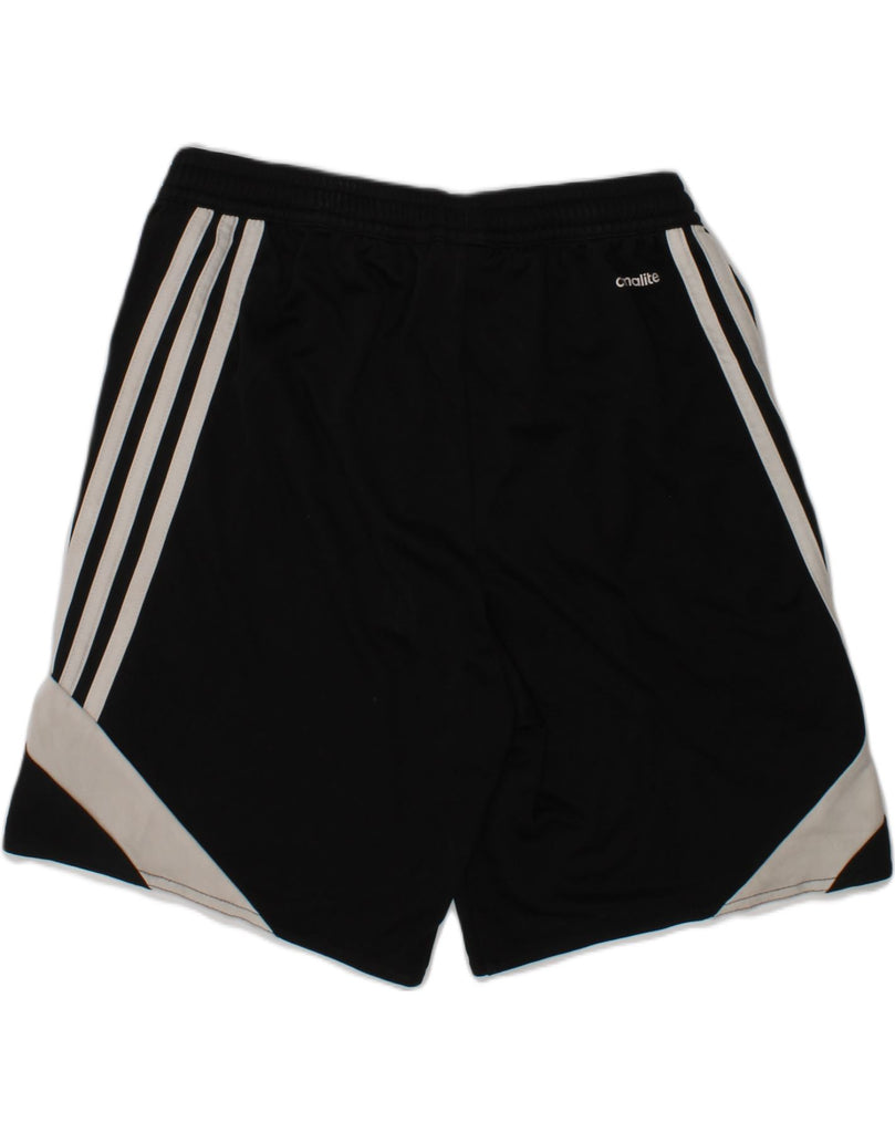 ADIDAS Boys Climalite Sport Shorts 11-12 Years Large  Black Polyester | Vintage Adidas | Thrift | Second-Hand Adidas | Used Clothing | Messina Hembry 