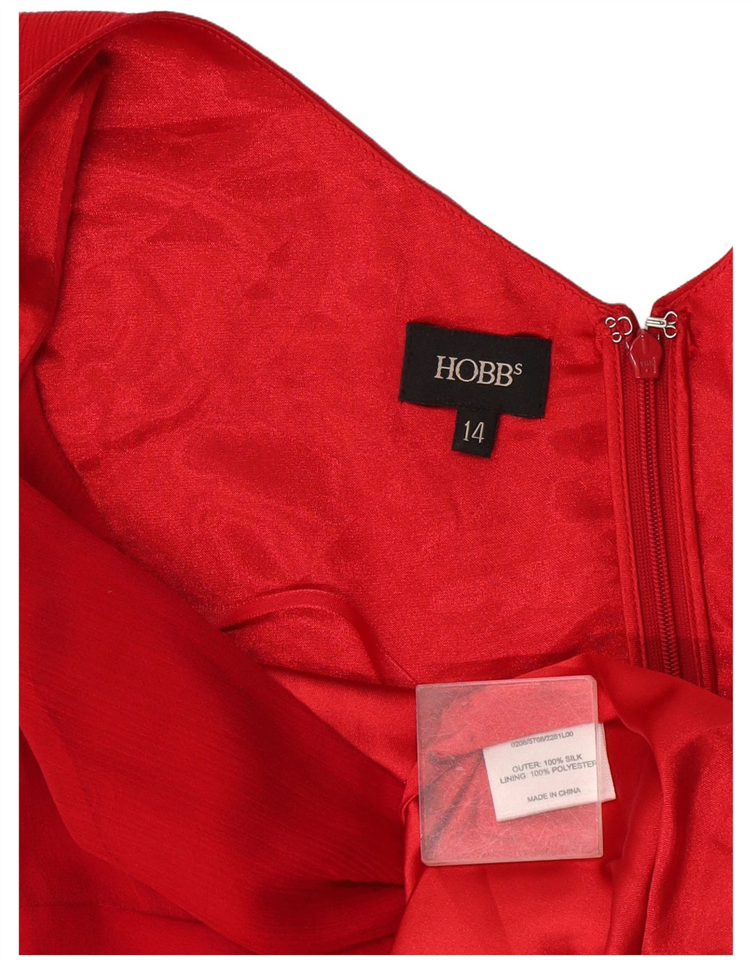 Hobbs Womens Sleeveless Maxi Dress UK 14 Medium Red Silk