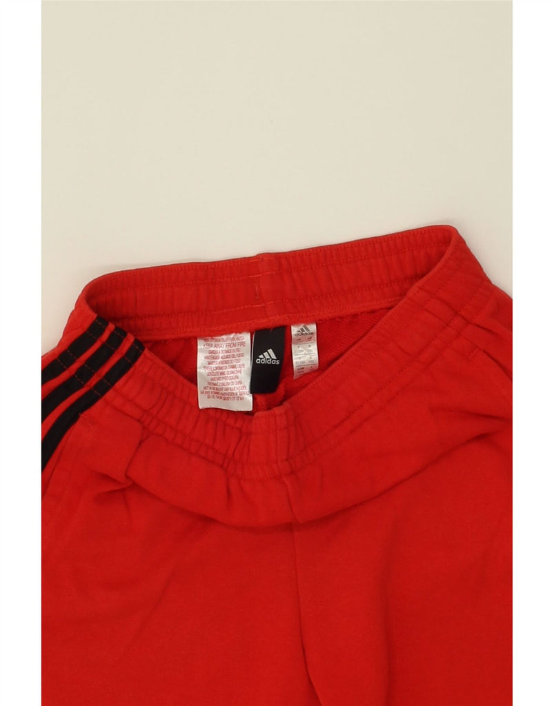 ADIDAS Boys Graphic Sport Shorts 11-12 Years  Red Cotton Vintage Adidas and Second-Hand Adidas from Messina Hembry 