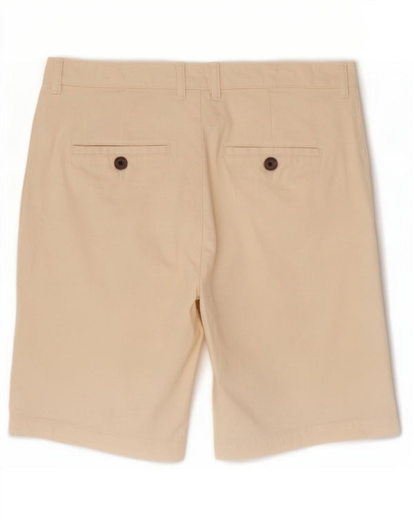 Superdry Womens Chino Shorts UK 14 Large W34 Beige Cotton
