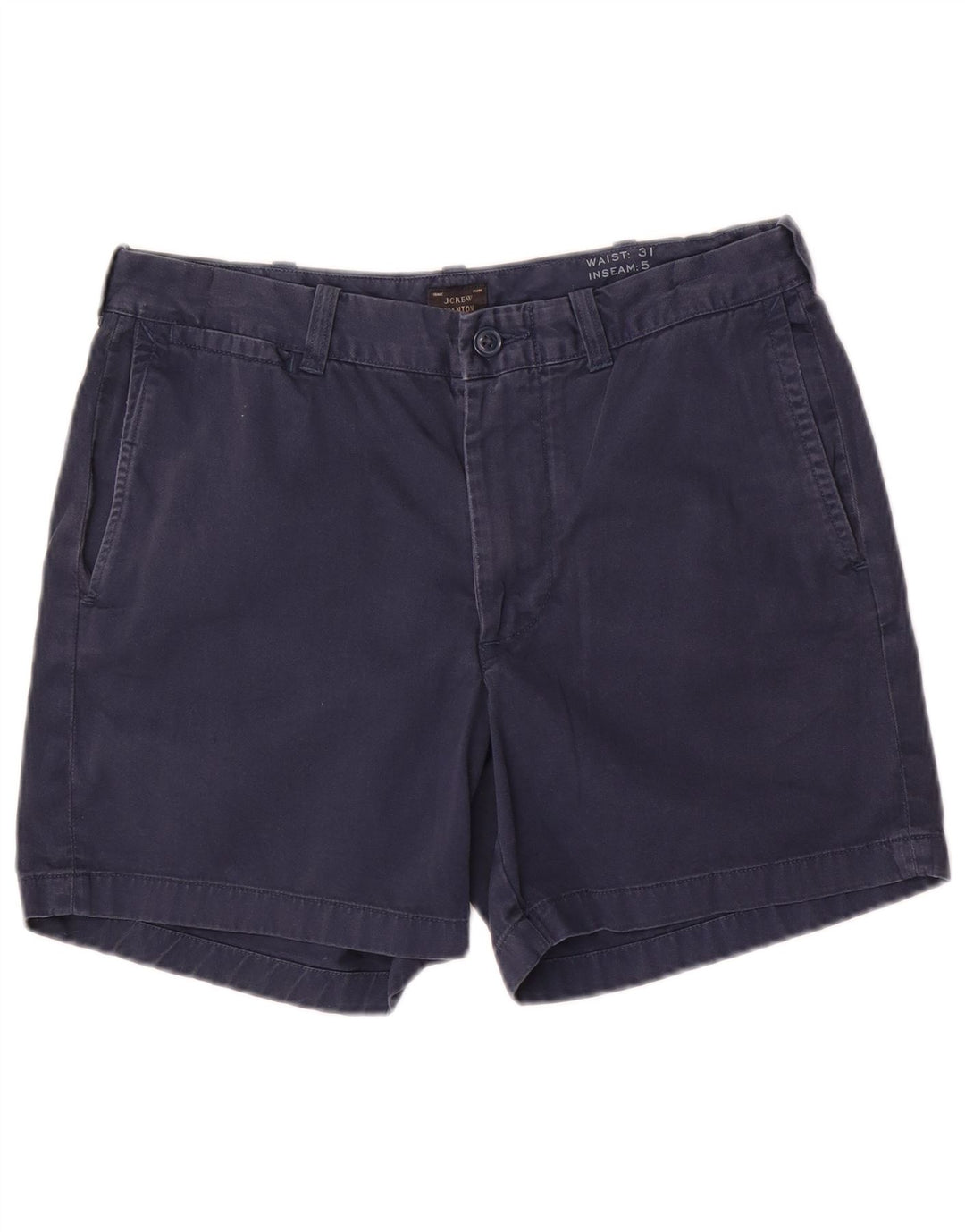 J. Crew Womens Stanton Chino Shorts W31 Medium Navy Blue Cotton