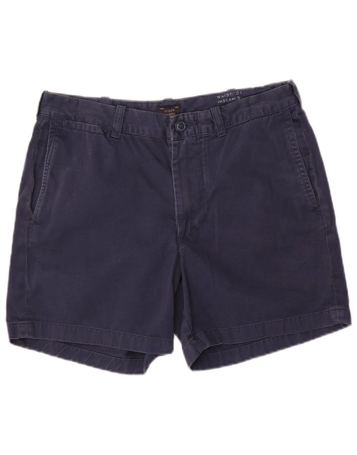 J. Crew Womens Stanton Chino Shorts W31 Medium Navy Blue Cotton