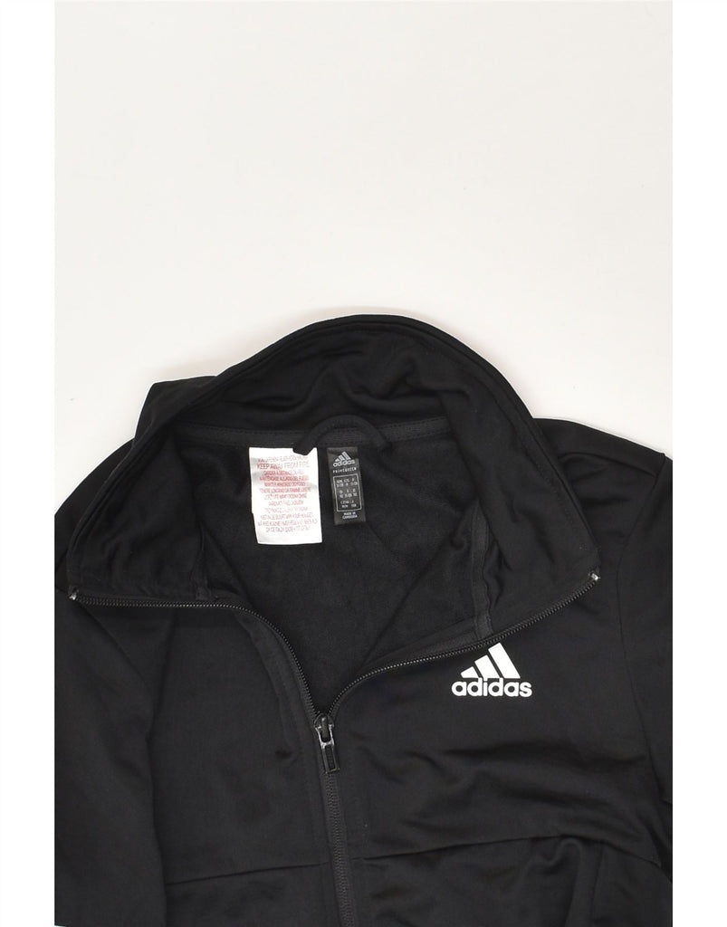 ADIDAS Boys Tracksuit Top Jacket 11-12 Years Black Polyester | Vintage Adidas | Thrift | Second-Hand Adidas | Used Clothing | Messina Hembry 