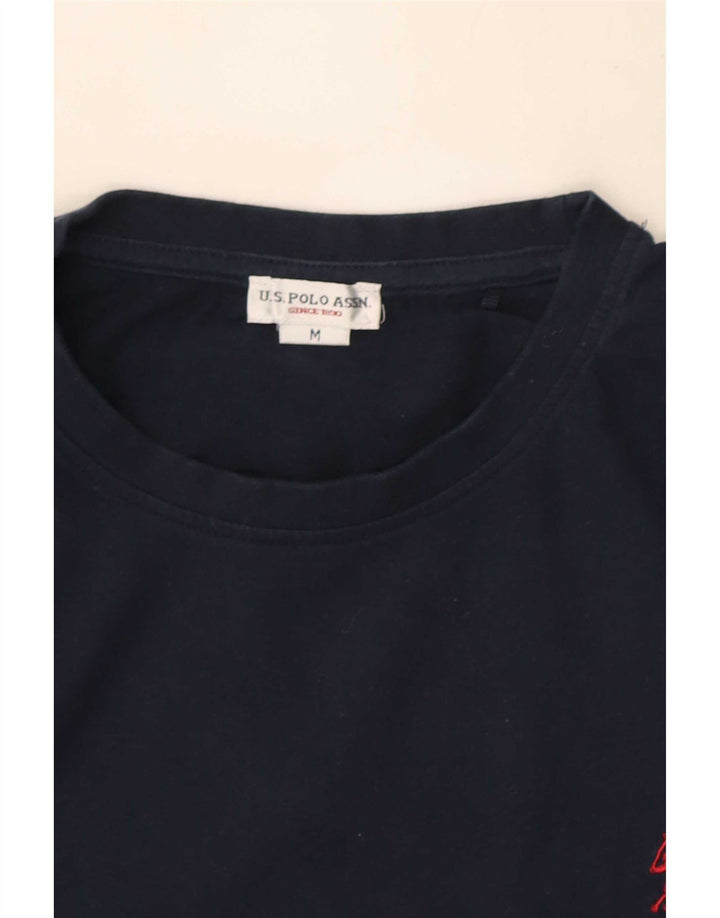 U.S. Polo Assn. Mens Top Long Sleeve Medium Navy Blue Cotton