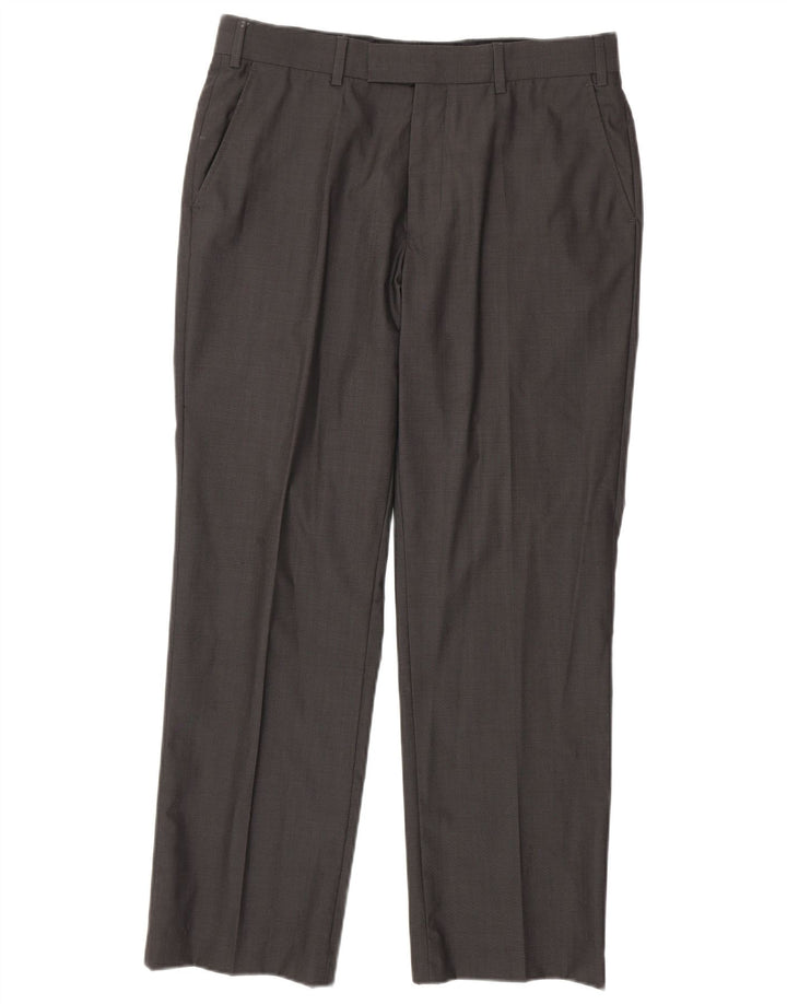 TED BAKER Mens Straight Suit Trousers W34 L29  Grey