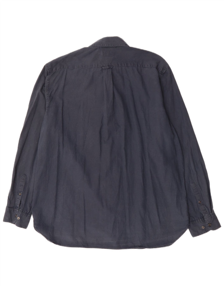 TIMBERLAND Mens Regular Fit Shirt 2XL Navy Blue Cotton