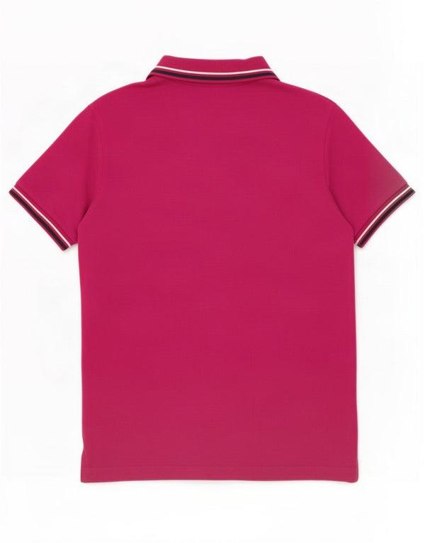 Diadora Mens Polo Shirt Medium Pink Cotton