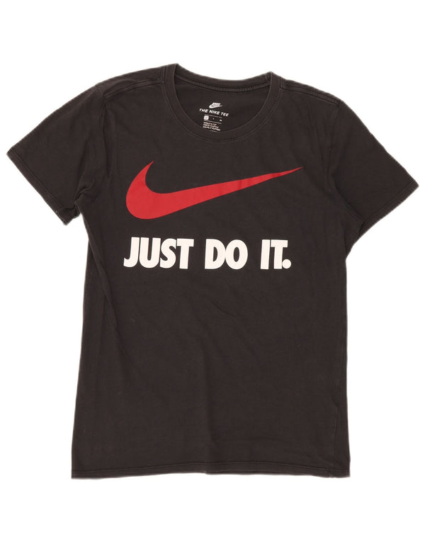 NIKE Mens Athletic Cut Graphic T-Shirt Top Small Black