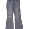 Levi's Womens Distressed High Rise Flared Jeans W29 L32 Blue Cotton