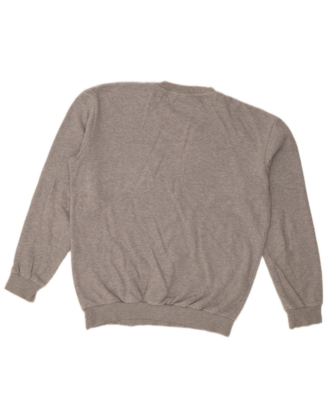 Zara Mens Crew Neck Jumper Sweater Medium Grey Cotton