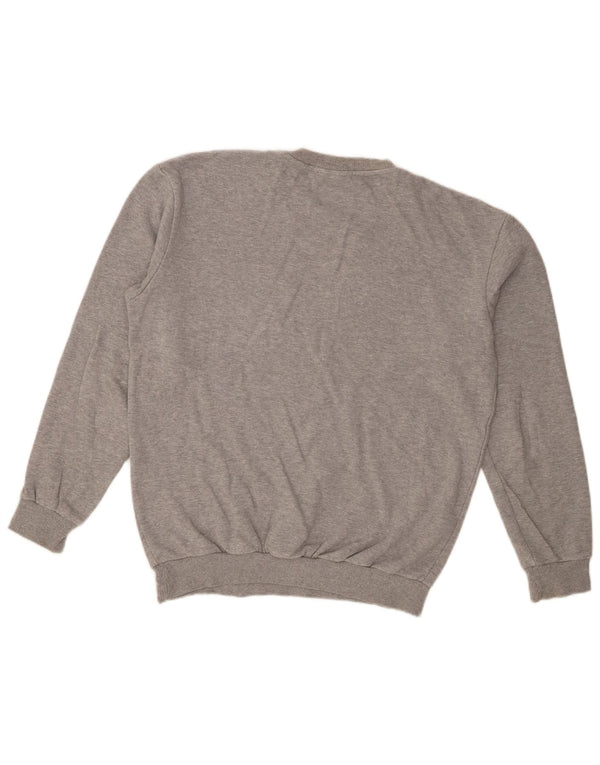 Zara Mens Crew Neck Jumper Sweater Medium Grey Cotton