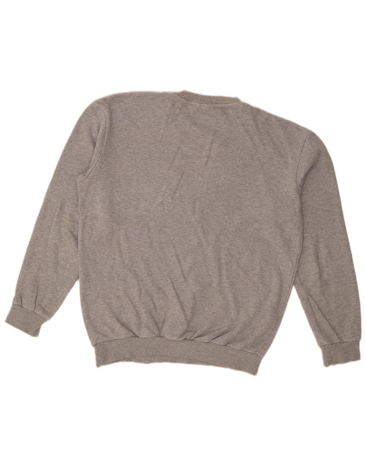 Zara Mens Crew Neck Jumper Sweater Medium Grey Cotton