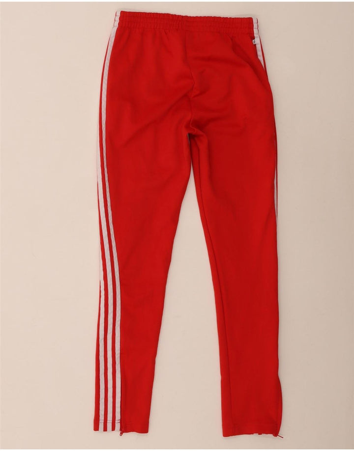Adidas Womens Tracksuit Trousers UK 8 Small  Red