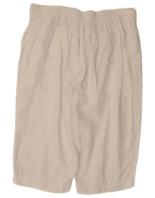 Marks & Spencer Womens Autograph Bermuda Shorts UK 18 XL W36 White
