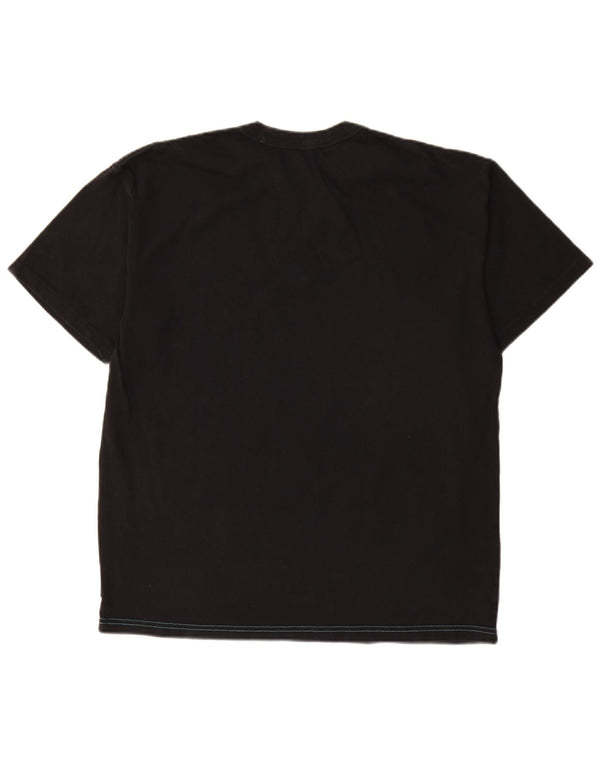 Nike Mens T-Shirt Top Medium Black Cotton