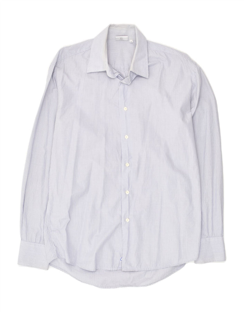 ELLESSE Mens Shirt Medium Blue Check | Vintage Ellesse | Thrift | Second-Hand Ellesse | Used Clothing | Messina Hembry 