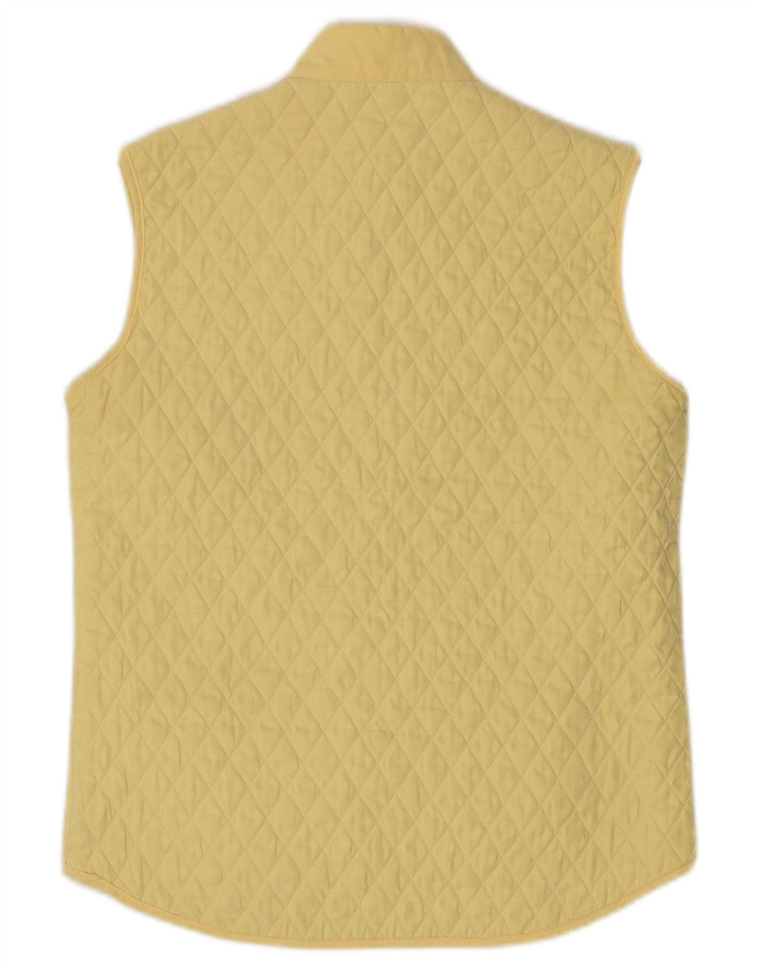 Conte of Florence Womens Quilted Gilet IT 40 Small Yellow Polyester
