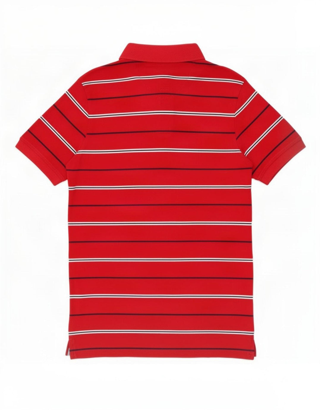 Tommy Hilfiger Mens Polo Shirt Medium Red Striped