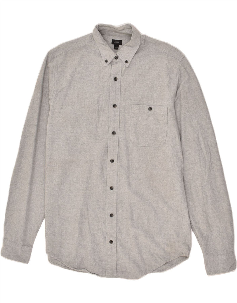 J. CREW Mens Shirt Medium Grey Cotton | Vintage J. Crew | Thrift | Second-Hand J. Crew | Used Clothing | Messina Hembry 