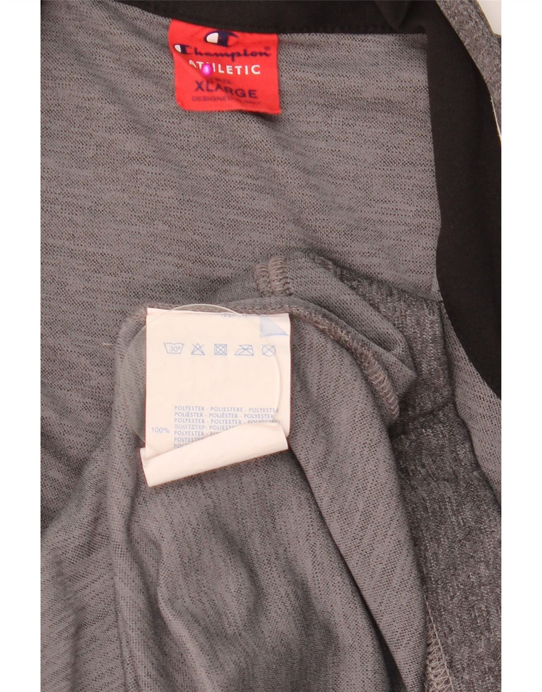 CHAMPION Mens Tracksuit Top Jacket XL Grey Colourblock Polyester
