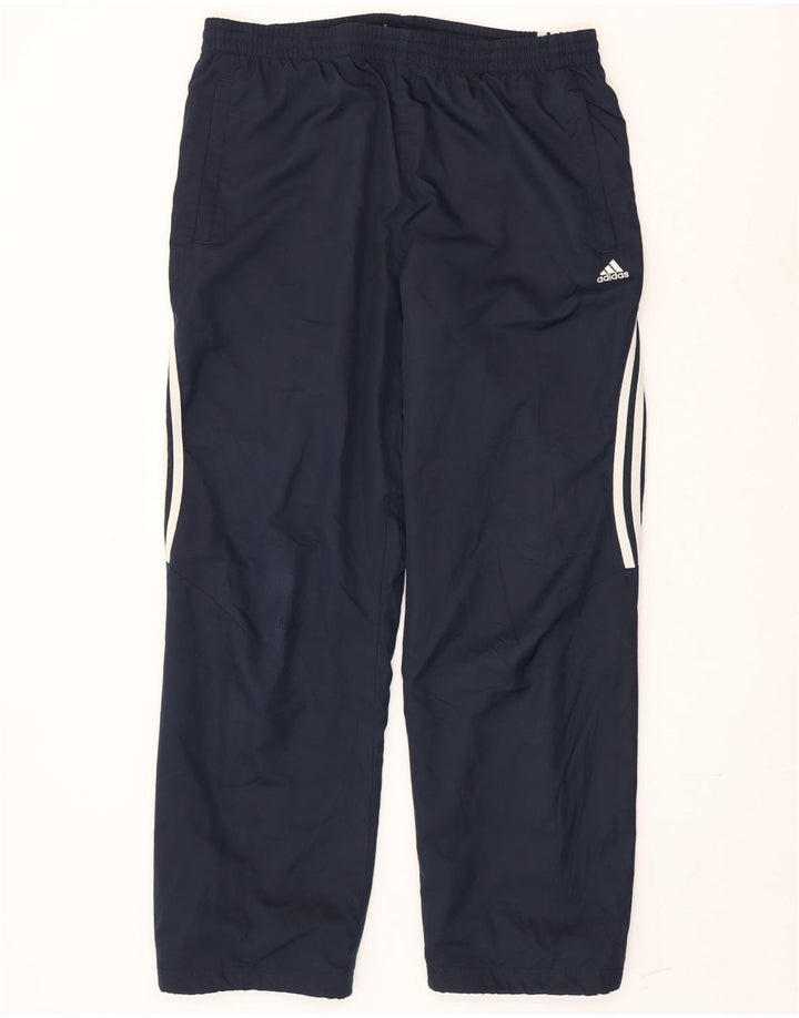 Adidas Mens Tracksuit Trousers Medium Navy Blue Polyamide
