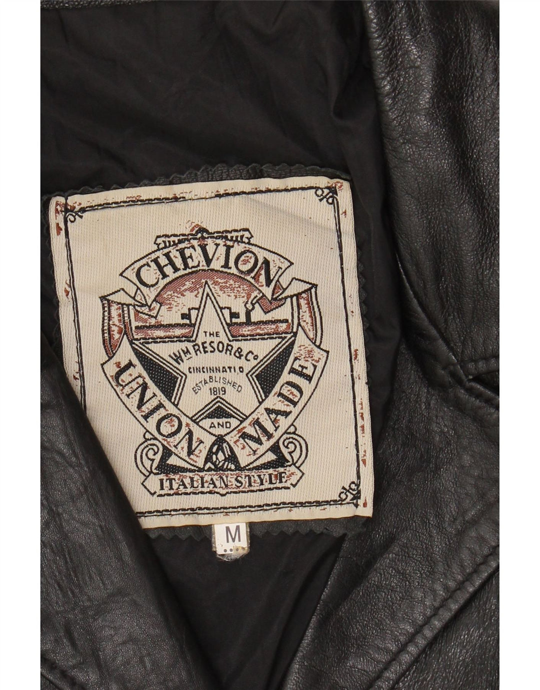 VINTAGE Womens Leather Jacket UK 14 Medium Black