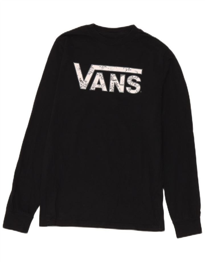 Vans Mens Classic Fit Graphic Top Long Sleeve Small Black Cotton
