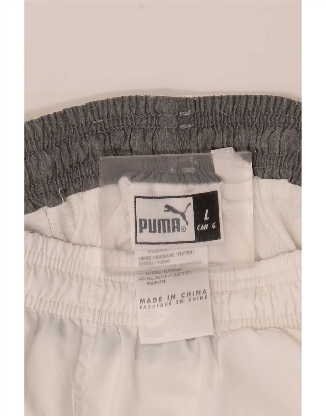 Puma Mens Sport Shorts Large White Polyester
