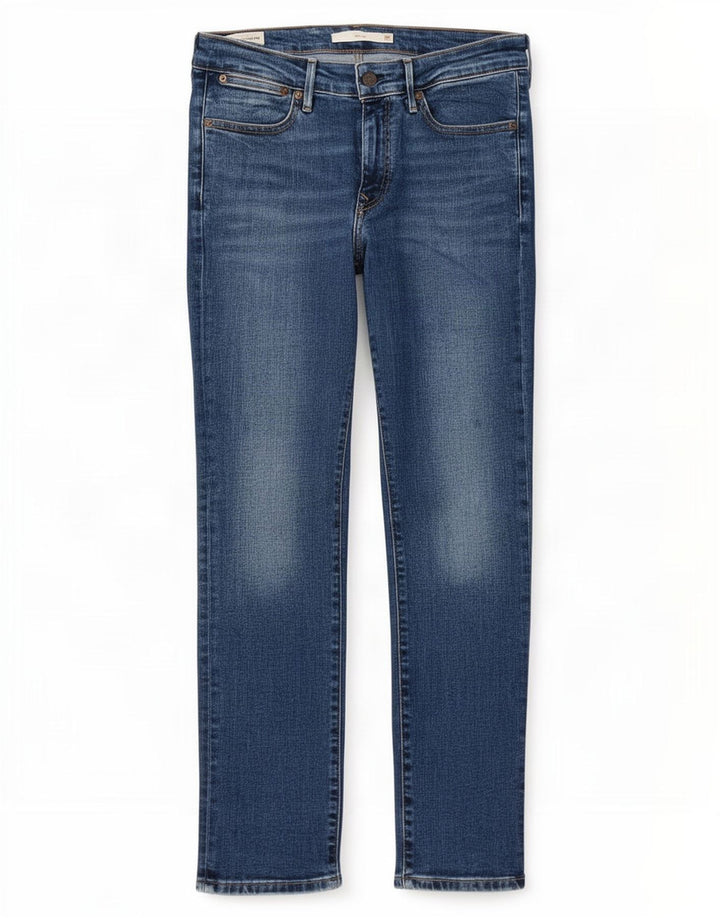 Levi's Womens 712 Slim Jeans W28 L28 Blue Cotton