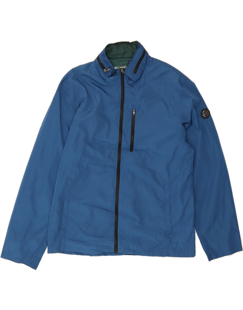 MICHAEL KORS Mens Bomber Jacket UK 42 XL Blue Polyester Vintage Michael Kors and Second-Hand Michael Kors from Messina Hembry 