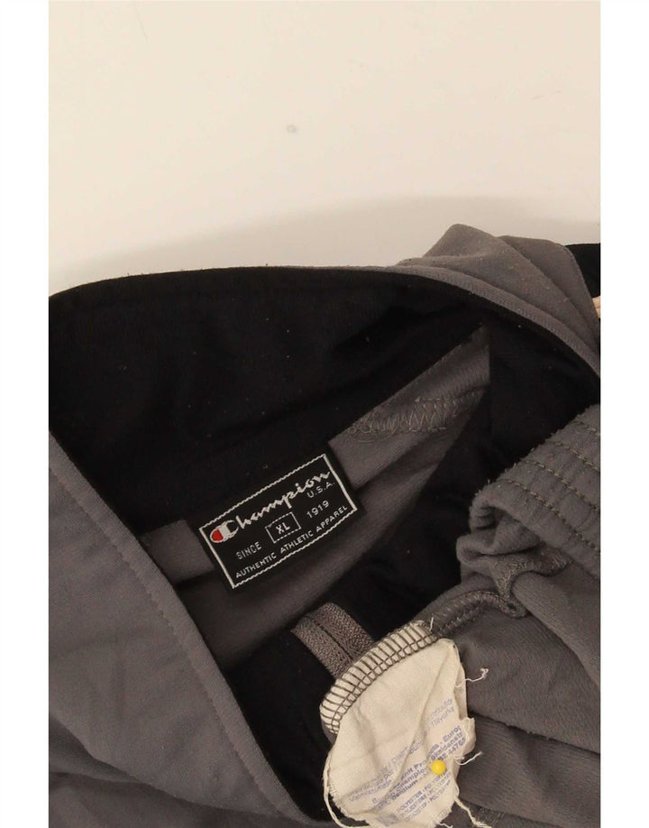 Champion Mens Tracksuit Top Jacket XL Grey Colourblock Polyester
