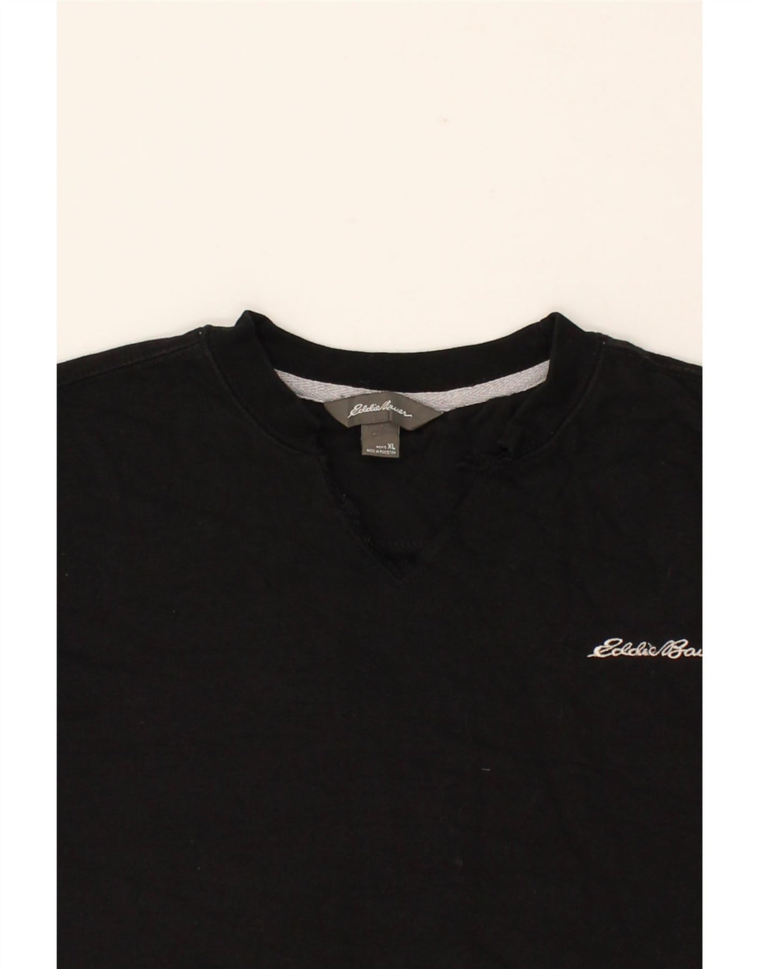 EDDIE BAUER Mens Sweatshirt Jumper XL Black Vintage Eddie Bauer and Second-Hand Eddie Bauer from Messina Hembry 