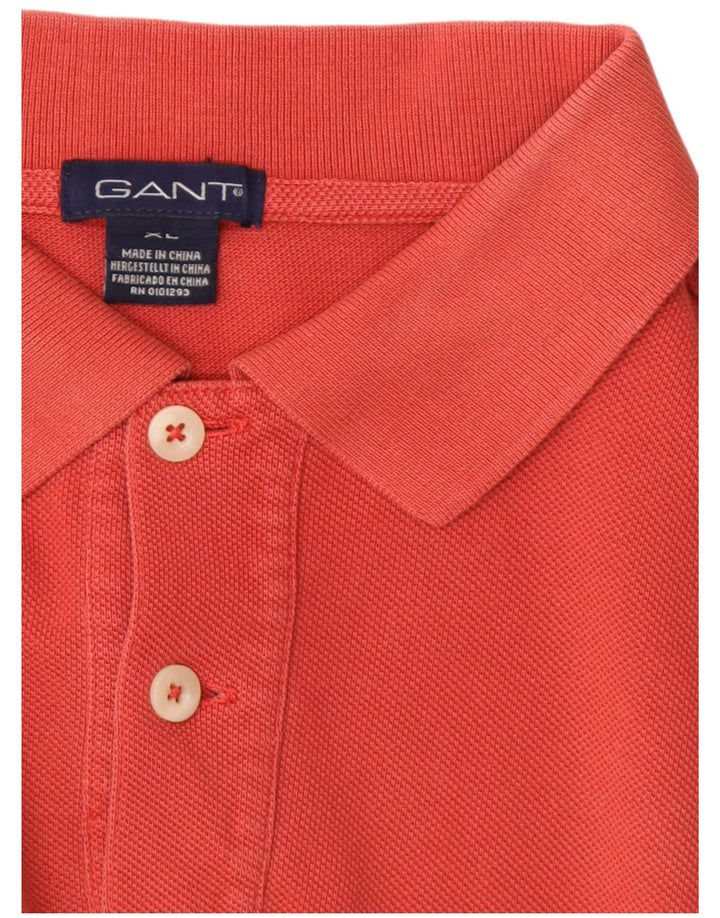 GANT Mens Polo Shirt XL Red Cotton