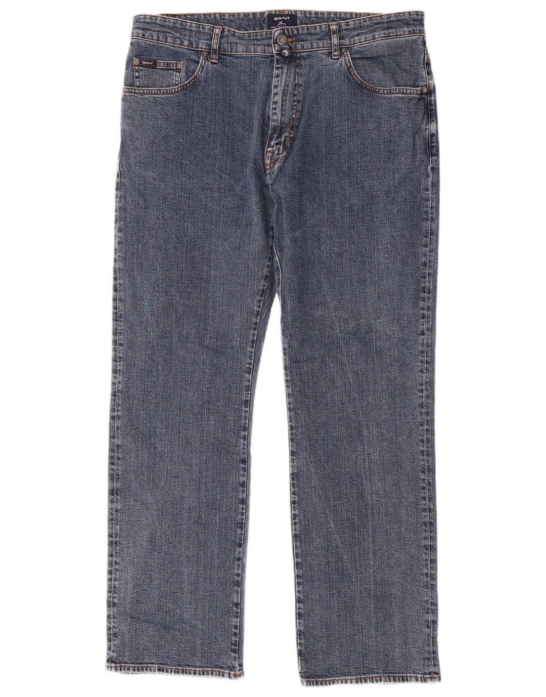 Gant Mens Jason Regular Fit Straight Jeans W38 L32 Blue Cotton