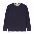Calvin Klein Mens Graphic Sweatshirt Jumper Medium Navy Blue Colourblock