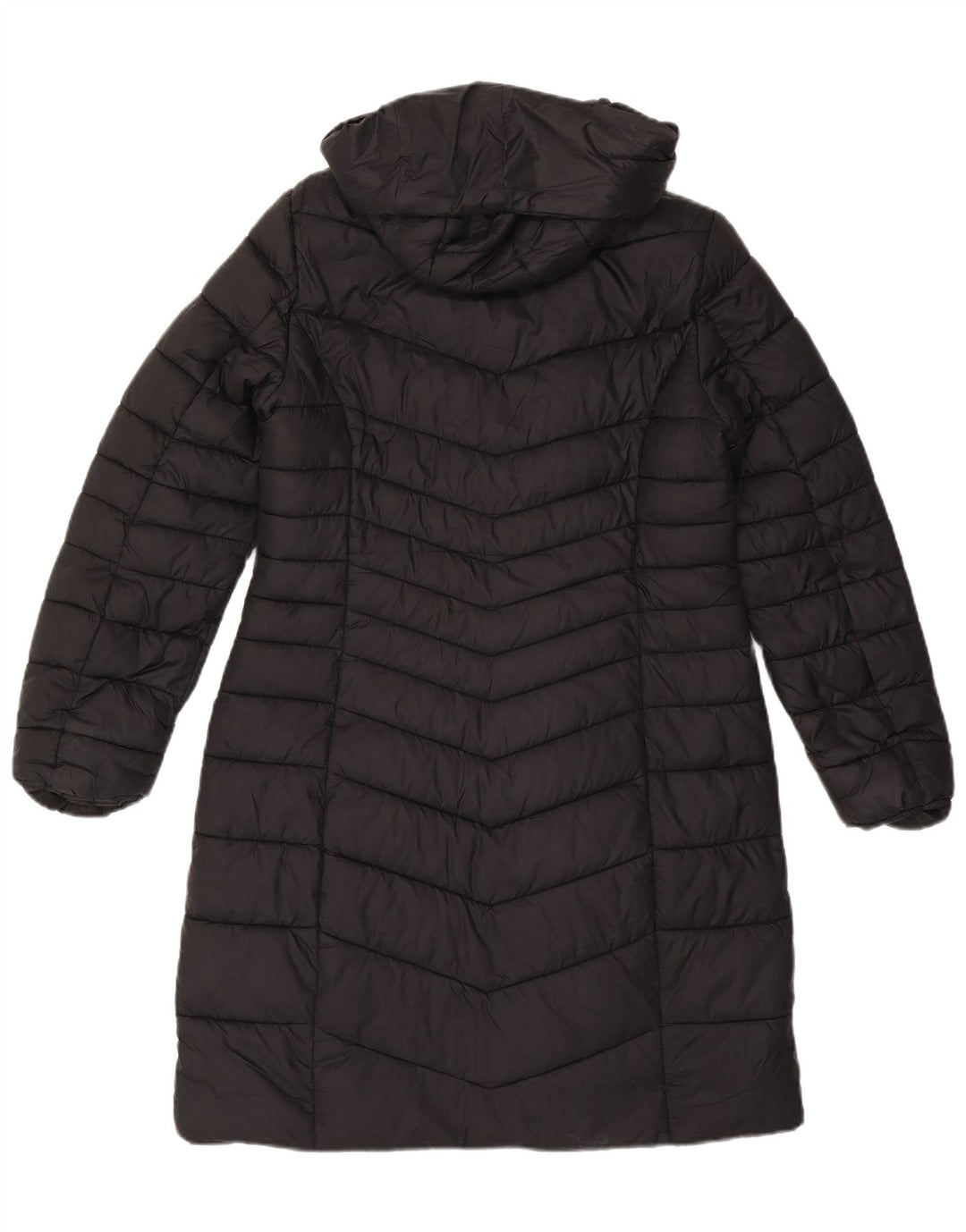 Lipsy Womens Hooded Padded Coat UK 12 Medium  Black Polyamide