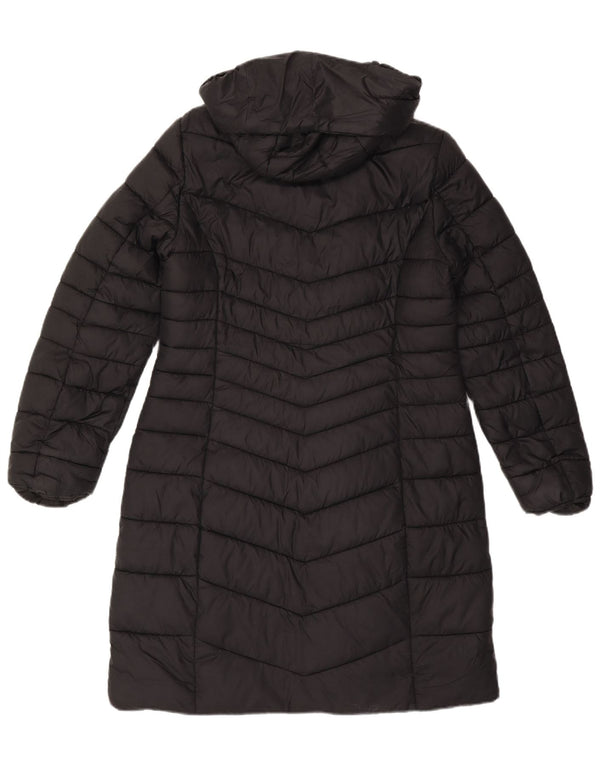 Lipsy Womens Hooded Padded Coat UK 12 Medium  Black Polyamide
