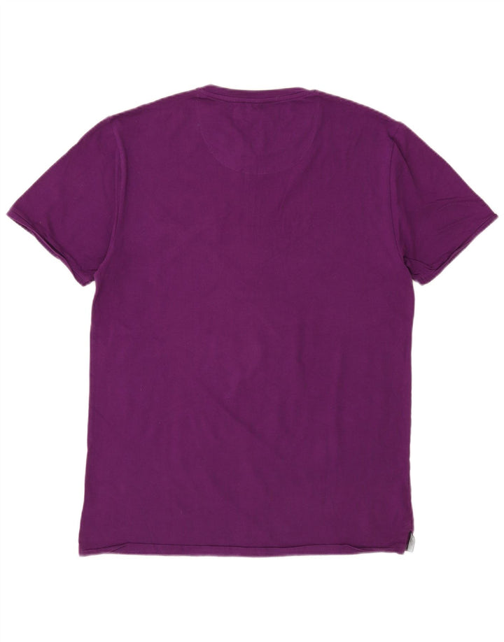 French Connection Mens Regular T-Shirt Top Medium Purple