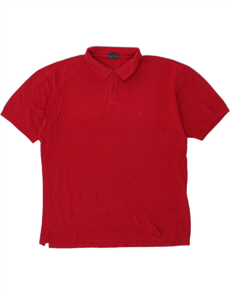 CHAMPION Mens Polo Shirt XL Red Cotton | Vintage Champion | Thrift | Second-Hand Champion | Used Clothing | Messina Hembry 