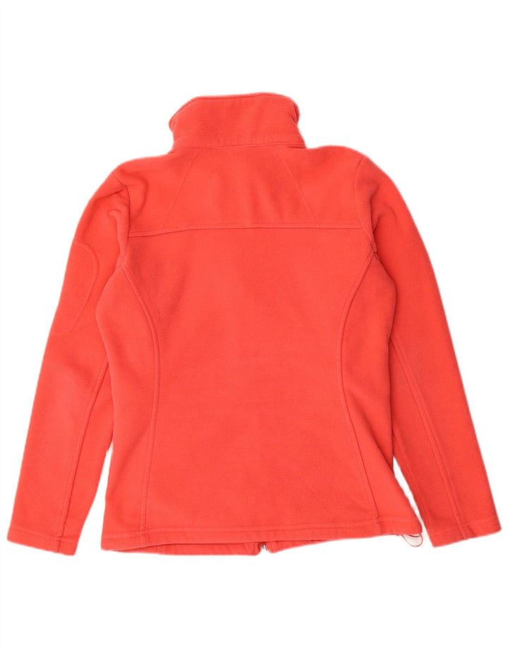 COLUMBIA Womens Fleece Jacket UK 10 Small Orange Polyester