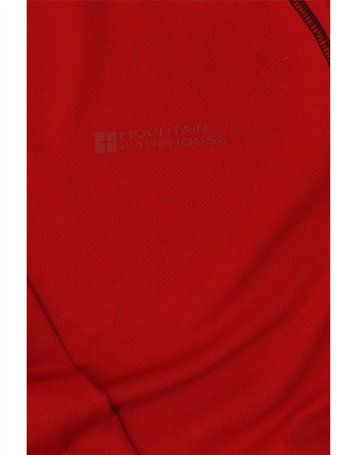 Mountain Warehouse Mens T-Shirt Top Medium Burgundy Polyester
