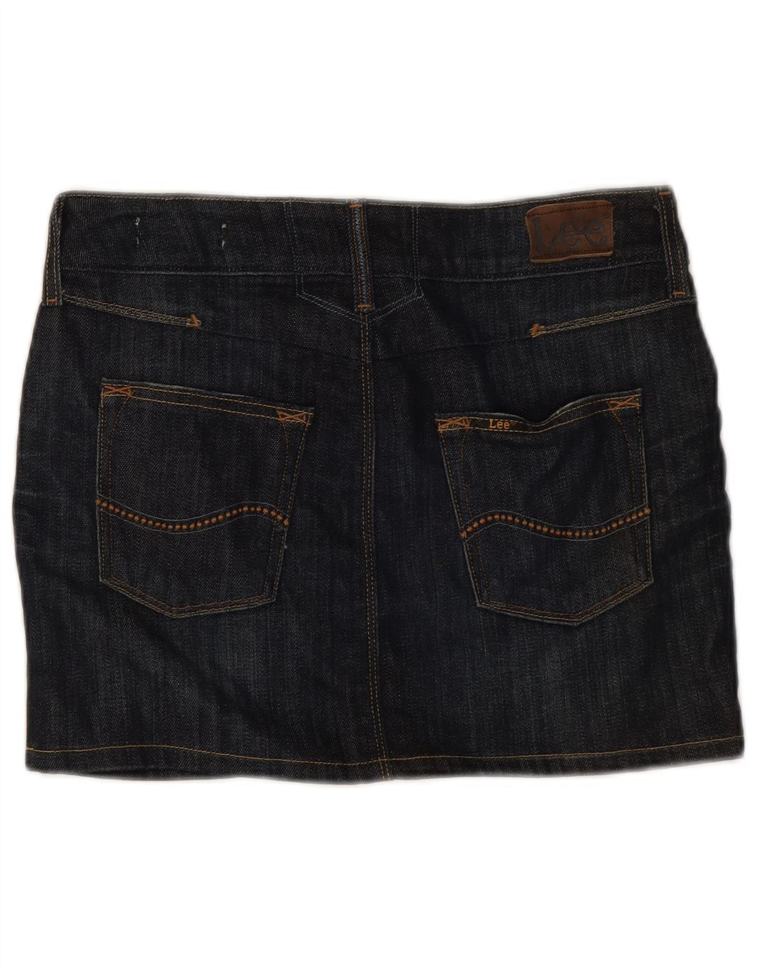 Lee Womens Mini Denim Skirt Small W30 Navy Blue Cotton