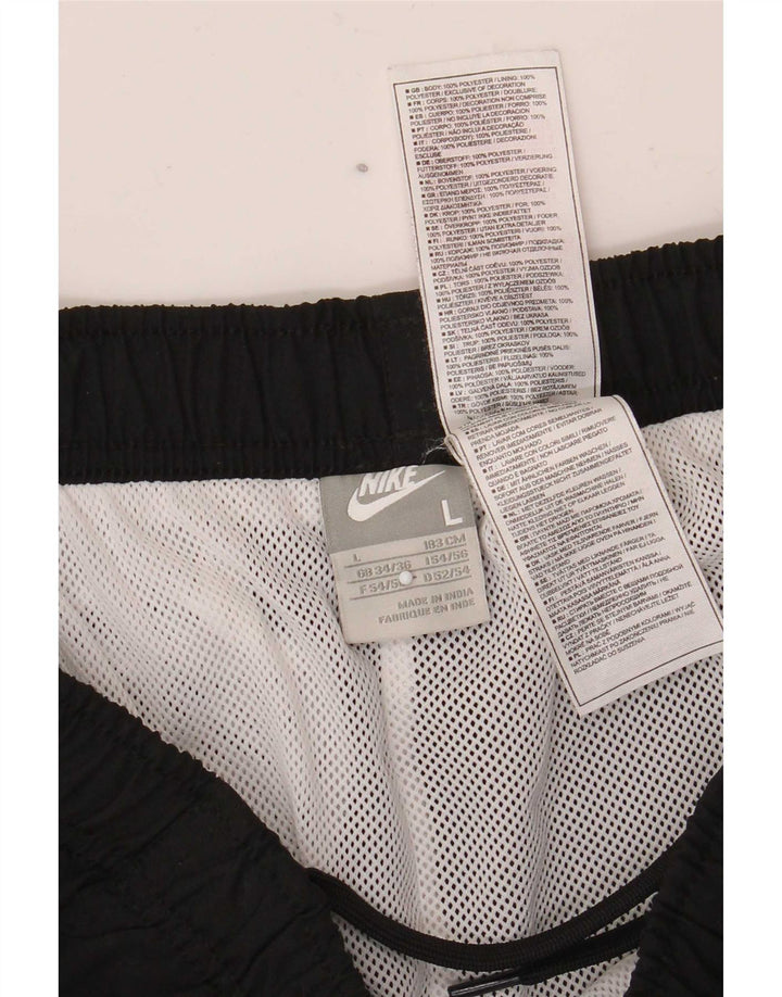 Nike Mens Tracksuit Trousers Joggers Large Black Polyester