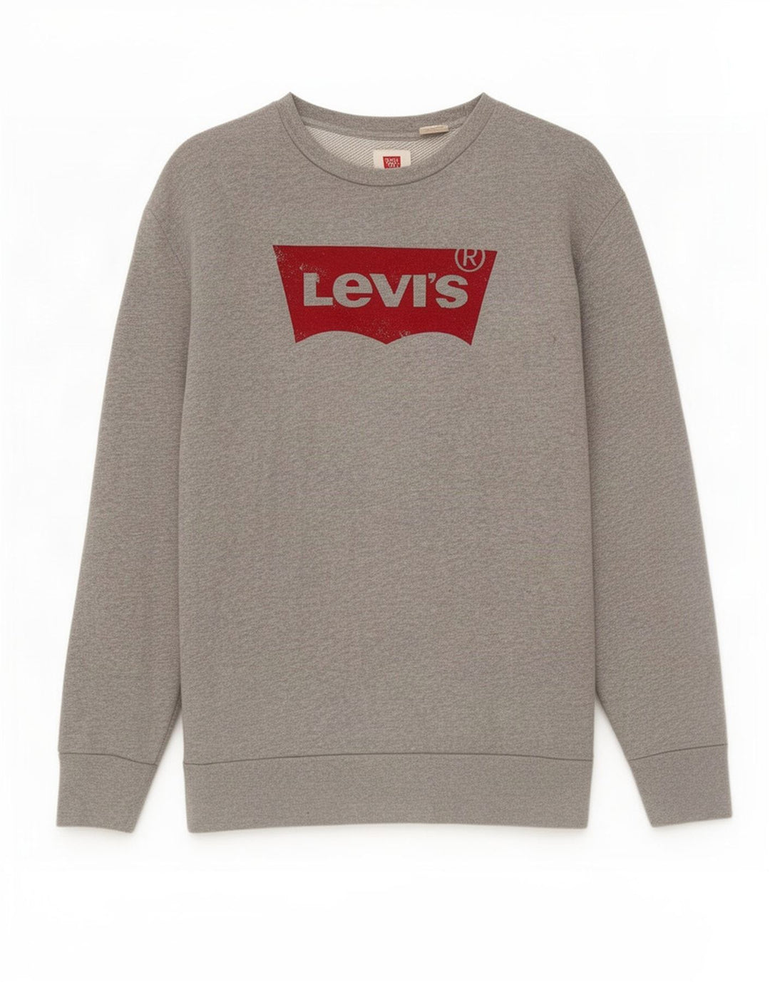 Levi's Mens Graphic Sweatshirt Jumper Medium Grey Cotton