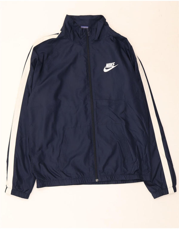 NIKE Mens Tracksuit Top Jacket Large Navy Blue